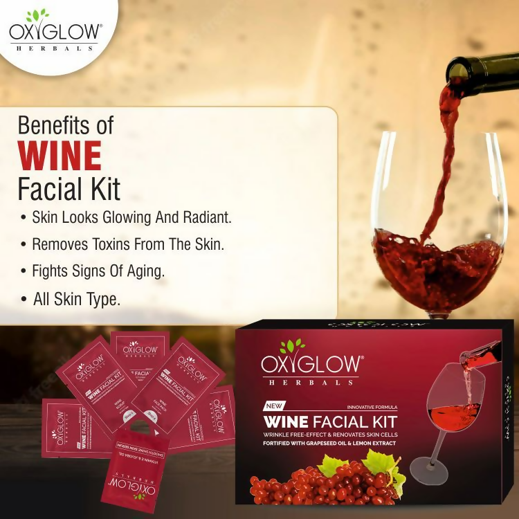 Oxyglow Herbals Wine Facial Kit