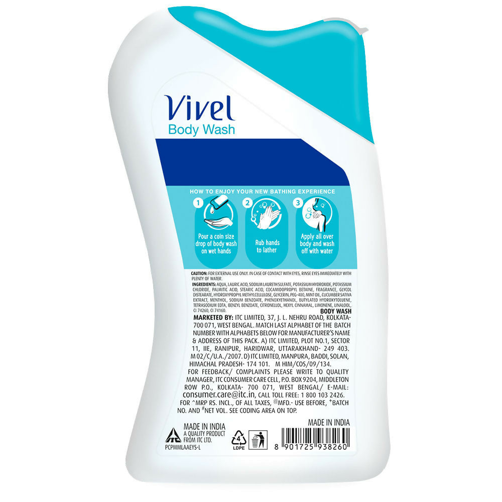 Vivel Mint & Cucumber Cooling Body Wash