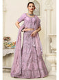 Myra Lilac Net Heavy Embroidered Lehenga Choli
