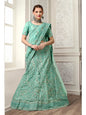 Myra Sea Green Net Heavy Embroidered Lehenga Choli
