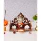 eCraftIndia Brown Decorative Beautiful Wooden Pooja Temple