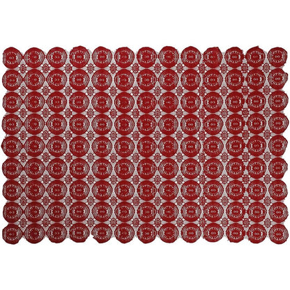 Stitchnest Net 4 Seater Table Cover - Maroon