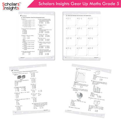 Scholars Insight Combo Set of Mathematics Workbooks For Grade 5| Set of 3| Problem Solving Book for Kids