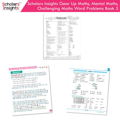 Scholars Insight Combo Set of Mathematics Workbooks For Grade 5| Set of 3| Problem Solving Book for Kids