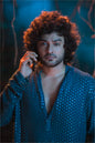 Teal Blue Mirror Kurta by Hilo Design