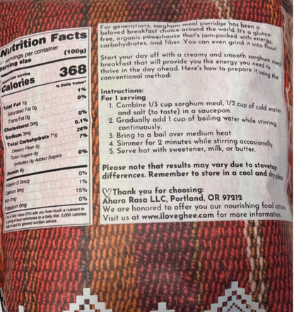 Sorghum Meal (Jowar) - 6lbs  | Ahara Rasa