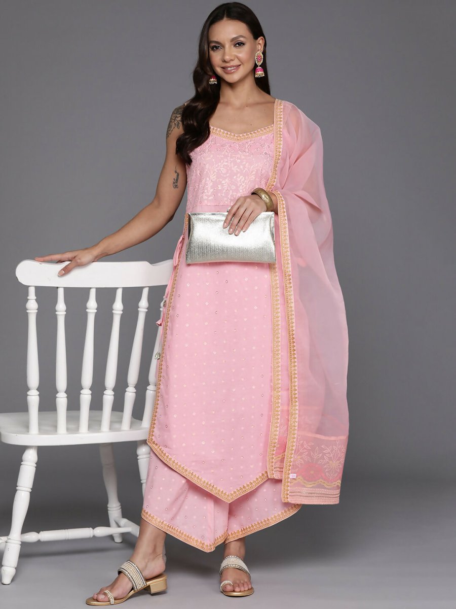 Ahalyaa Women's Traditional wear Kurta Set - Pink
