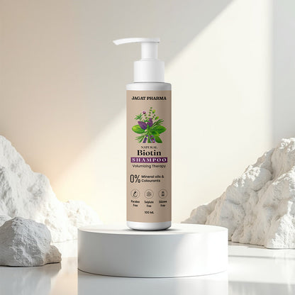 Jagat Pharma Natural Biotin Shampoo - Unlock Your Hair's Potential with Natural Biotin Power!