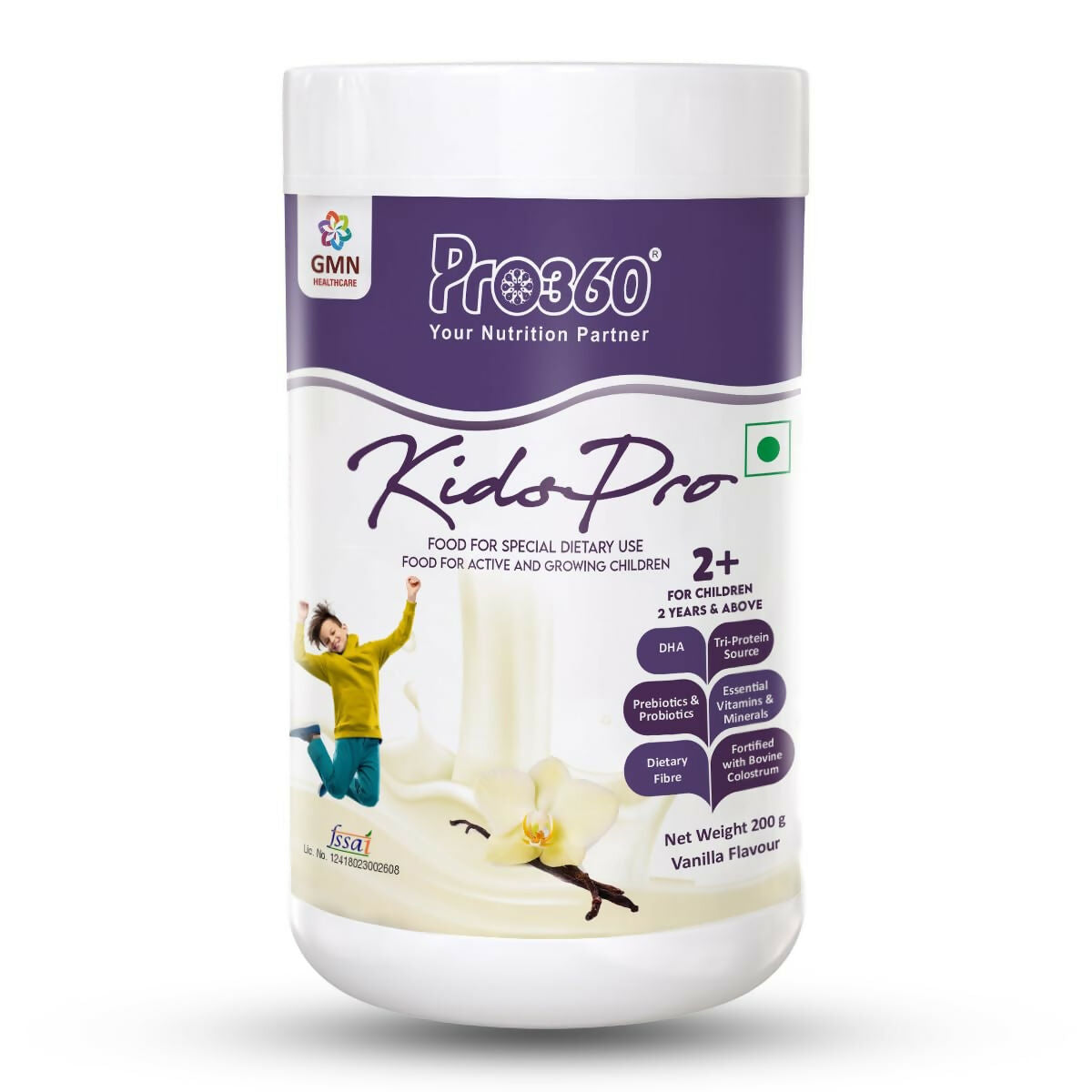 Pro360 Kidspro Protein Powder Child Nutrition for Growing Children, Improves Growth & Active Strong Kids