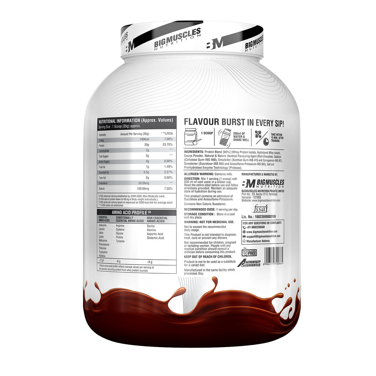 Big Muscles Nutrition Zero Whey Protein