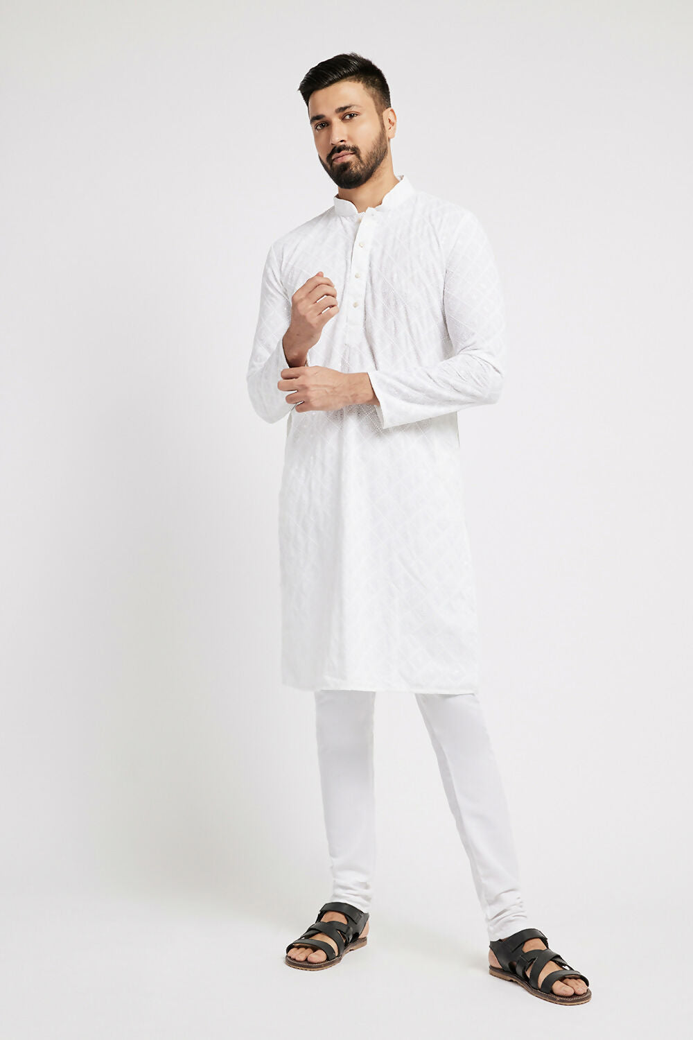 Ethnic India White Churidar for Men