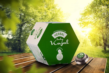 Sreedhareeyam Ayurveda Herbal Baby Kajal, for Babies and Adults with Gooseberry, Sahadevi, Yashtimadhu and Castor Oil