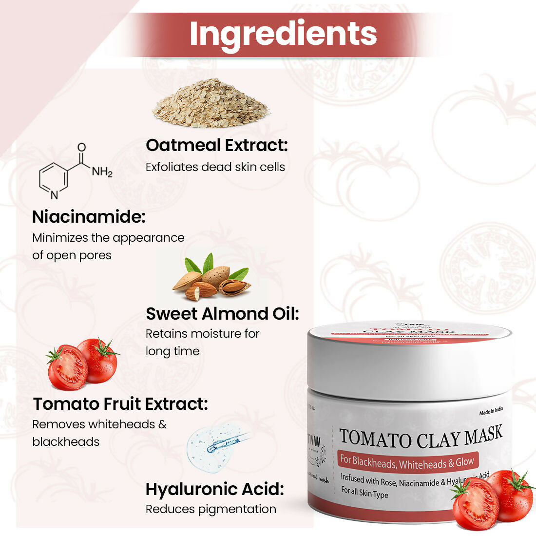 The Natural Wash Tomato Clay Face Mask