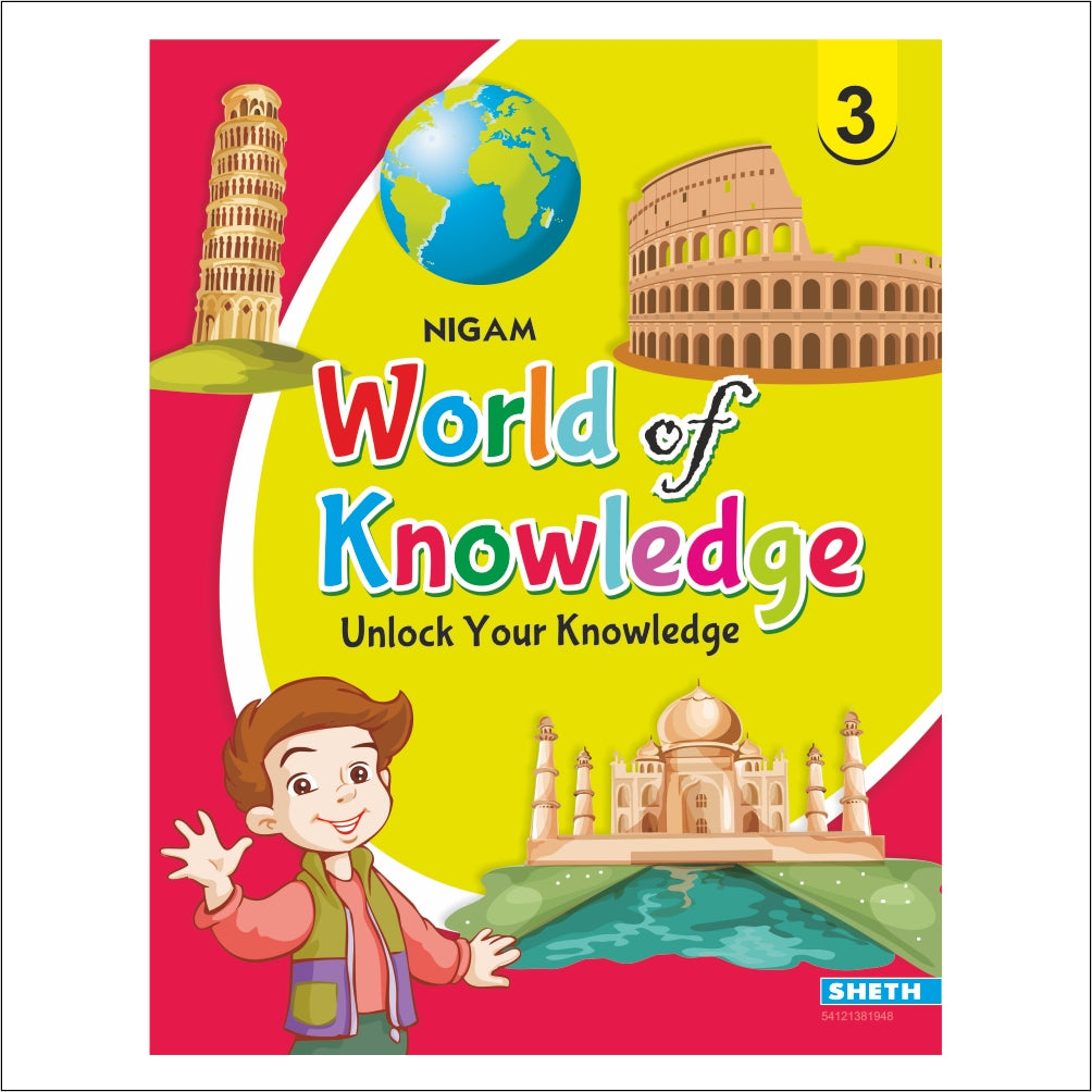 Self Enhancement Student Workbooks Grade 3| Set of 4| Computer-Grammar-World of Knowledge-Value Education| Ages 8-9 Year
