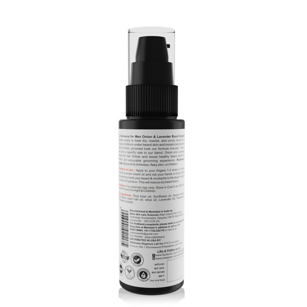 Volamena Onion & Lavender Beard Growth Oil