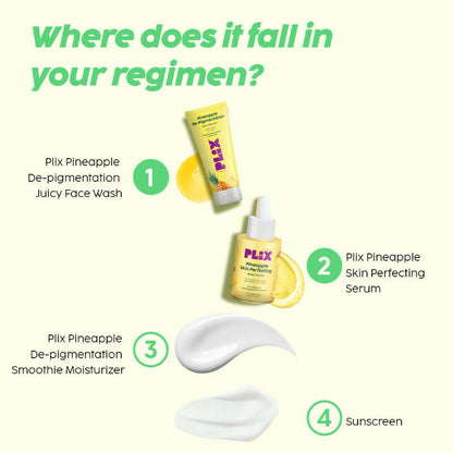 PLIX The Plant Pineapple De-Pigmentation Regime with Juicy Facewash & Serum