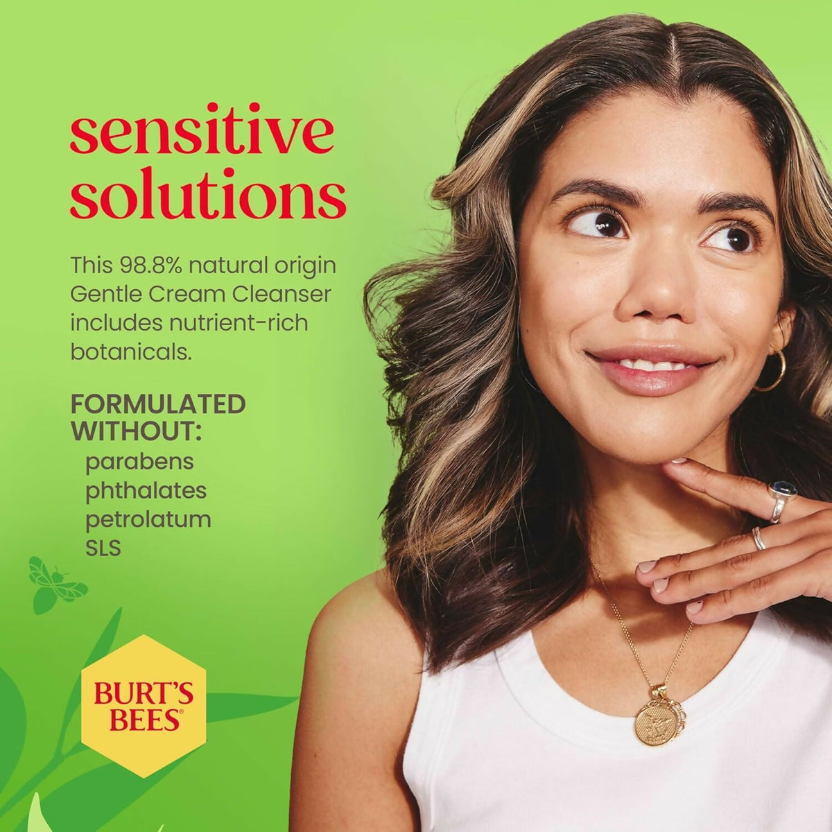 Burt's Bees Gentle Cream Cleanser with Aloe for Sensitive Skin