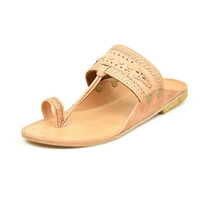 Stepsoft Natural Leather Kolhapuri Chappals For Men – Party & Ethnic Wear
