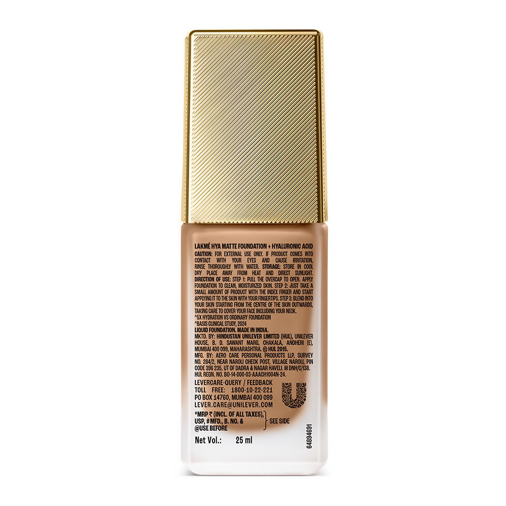 Lakme 9to5 Hya Matte Foundation + Hyaluronic Acid - Cool Tan