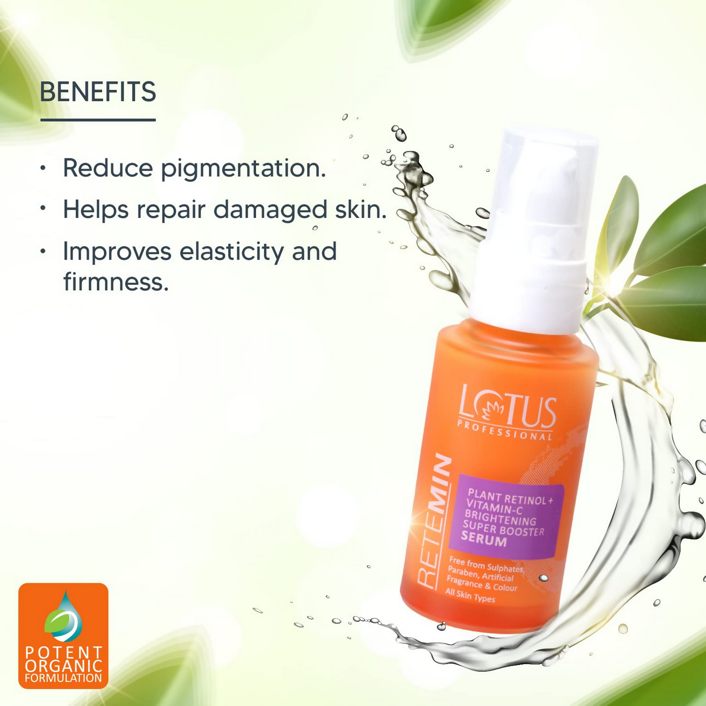 Lotus Professional Retemin Plant Retinol + Vitamin C Brightening Super Booster Serum