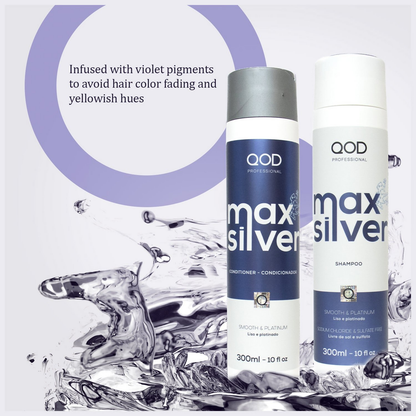 QOD Professional Max Silver Shampoo and Conditioner
