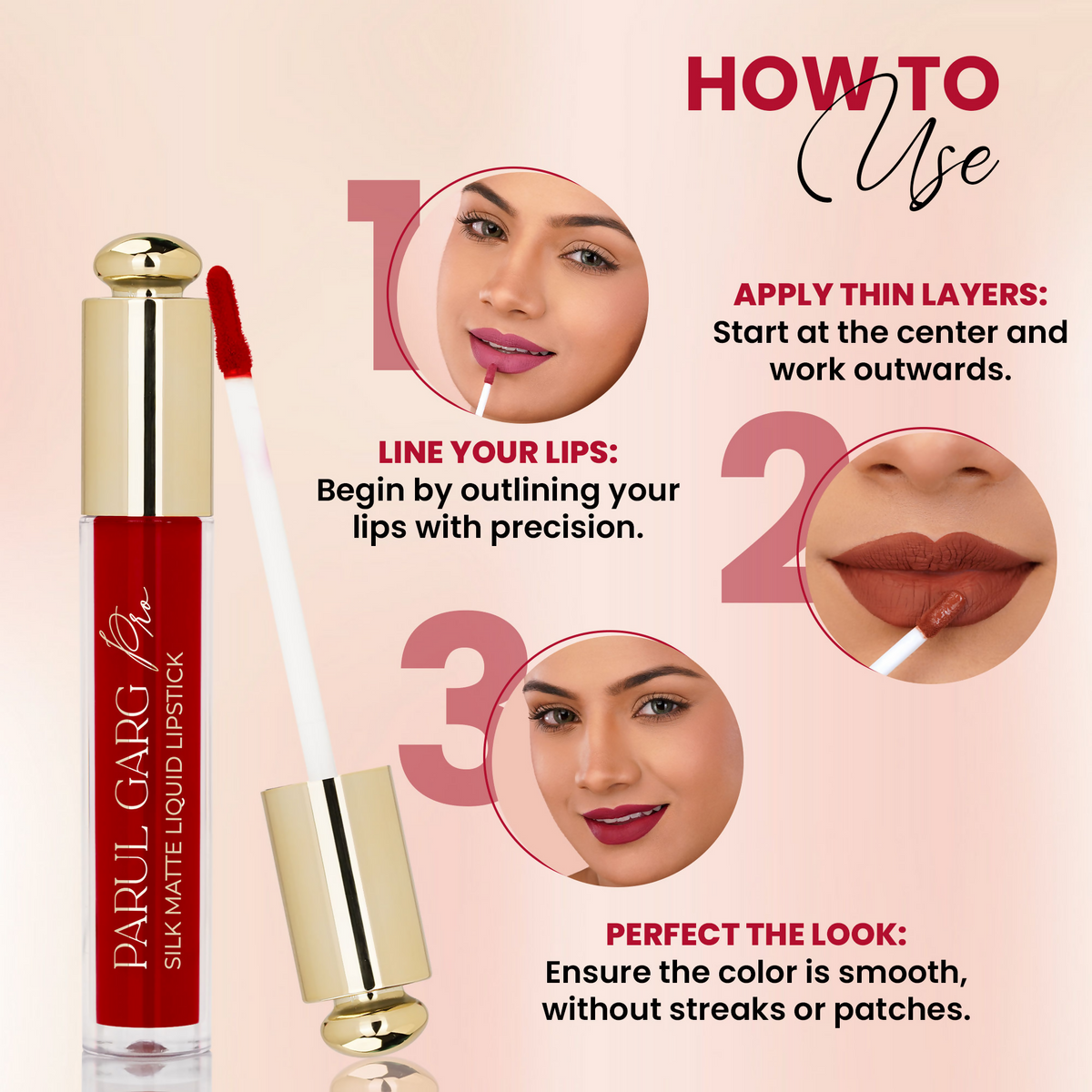 Parul Garg Beauty Silk Matte Liquid Lipstick - Cherry Blossom 08
