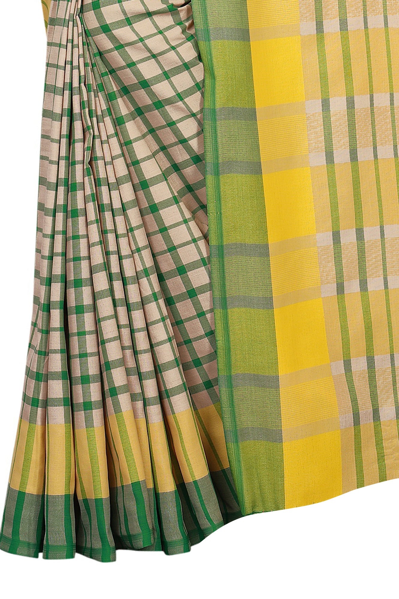 Vamika Cream Cotton Silk Weaving Saree