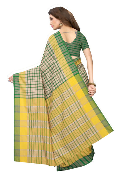 Vamika Cream Cotton Silk Weaving Saree