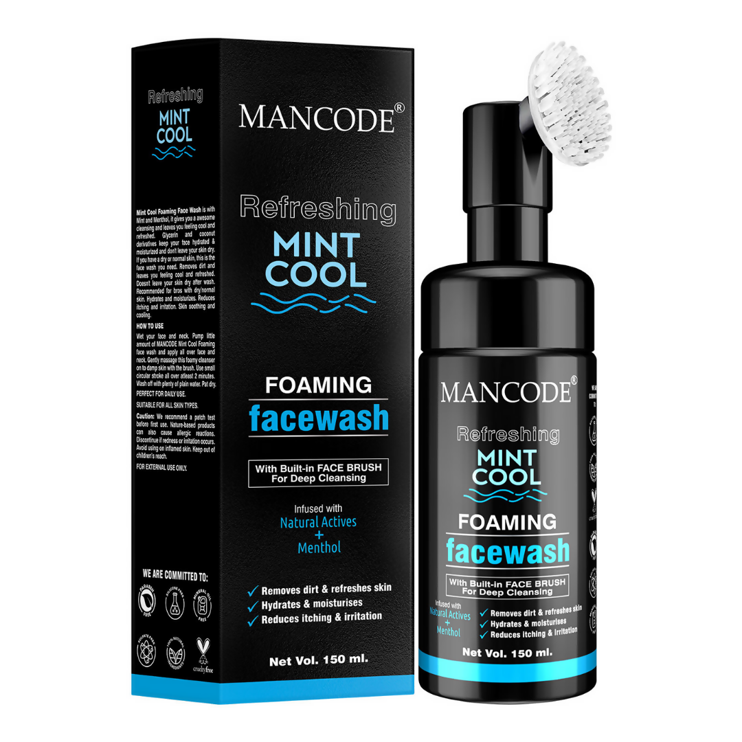 Mancode Refreshing Mint Cool Foaming Face Wash
