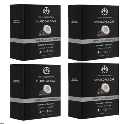 The Man Company Charcoal Soap Bar - Charcoal & Coconut