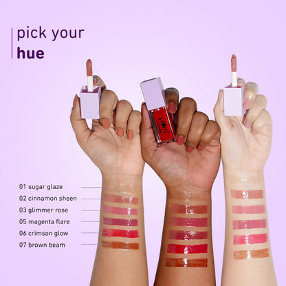 Plum Dermahues Serum Lip Gloss - 05 Magenta Flare