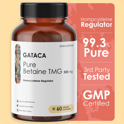 GATACA Pure Betaine TMG - 500 mg Capsules
