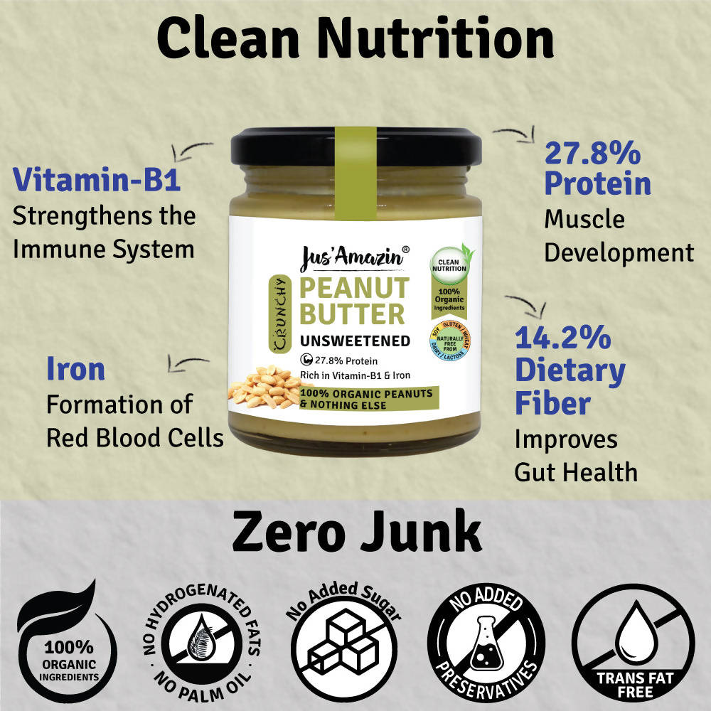 Jus Amazin Peanut Butter - Unsweetened