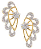 Gold-Polished Alloy American Diamond Small Earrcuff - The Pari