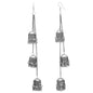 Silver-Plated Alloy Oxidised Designer Earrings - The Pari