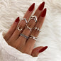 Silver-Plated Alloy Stylish Contemporary Stackable Ring - The Pari