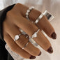 Silver-Plated Alloy Stylish Contemporary Stackable Ring - The Pari