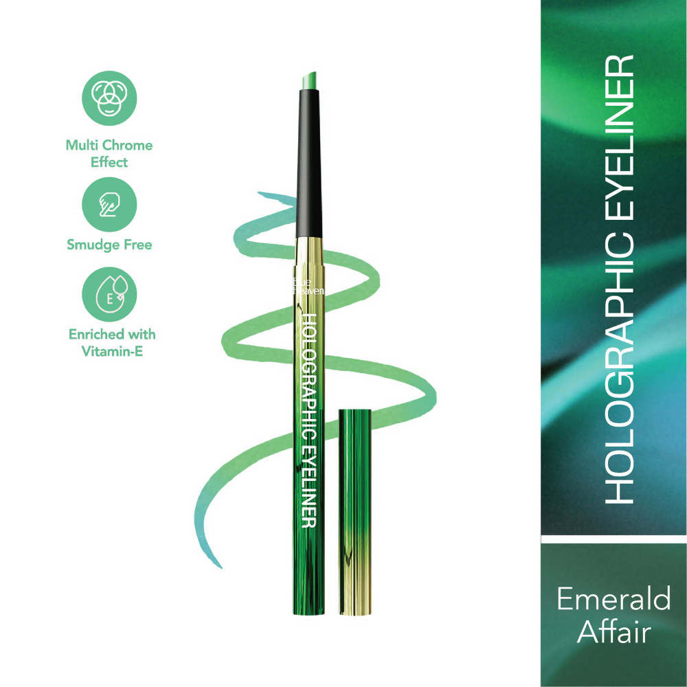 Blue Heaven Holographic, Smudge Proof & Waterproof Eyeliner - Emerald Affair