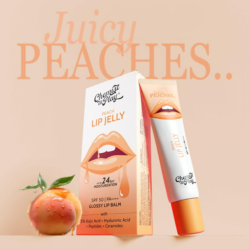 Chemist At Play Peach Lip Jelly Lip Balm With SPF 50 PA++++