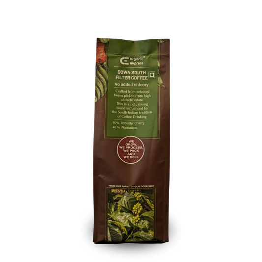 Organic Express Down South Filter Coffee Powder - No Chicory