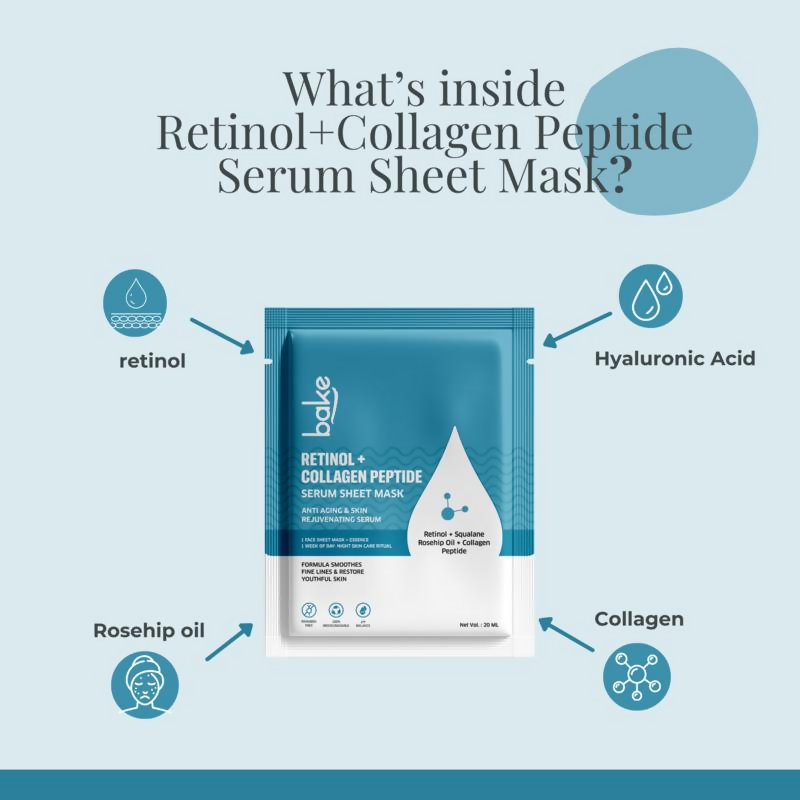Bake Retinol + Collagen Peptide Sheet Mask