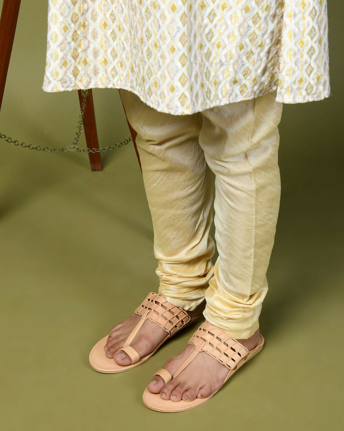 Stepsoft Natural Leather Kolhapuri Chappals For Men – Ideal For Kurta & Ethnic Wear
