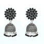 Mominos Fashion Johar Kamal Beautiful Kundan Work Jhumka With Black Beads