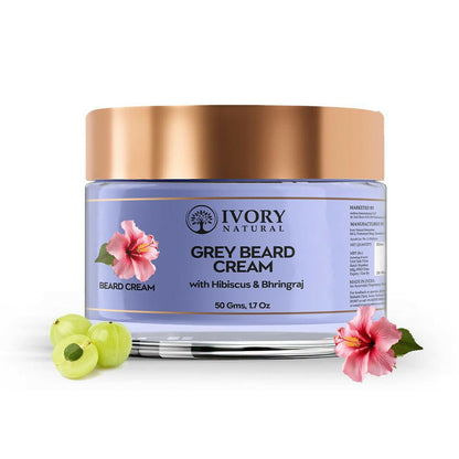 Ivory Natural Greys Beard Cream Restores Your Beard's Natural Color