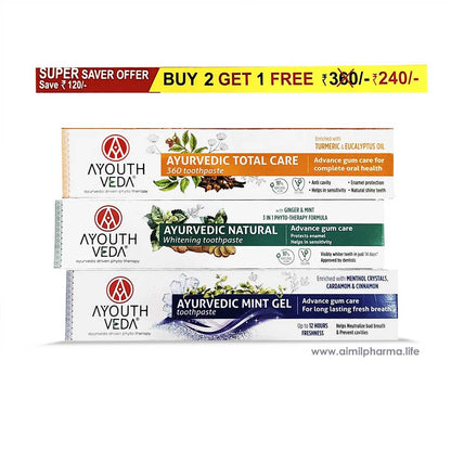 Ayouthveda Toothpaste Combo