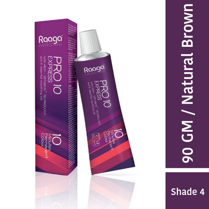 Raaga Professional Pro 10 Express Permanent Hair Colour - Natural Brown