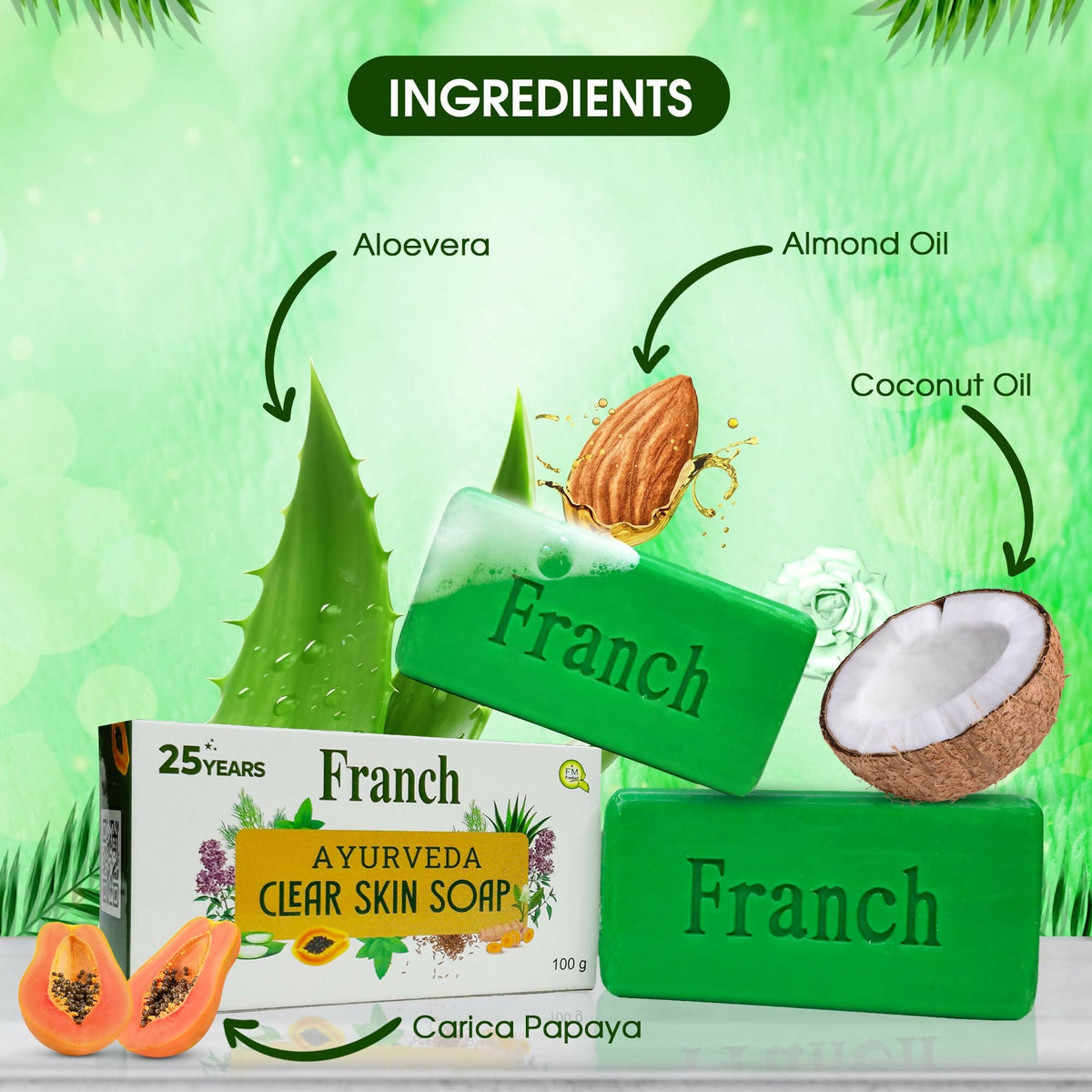 Franch Ayurveda Clear Skin Soap
