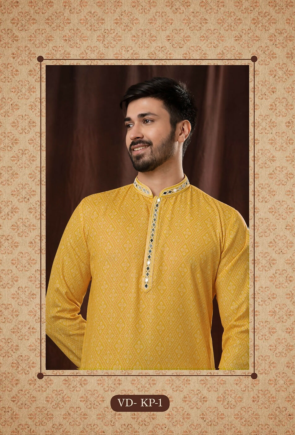 Joban Fashion Yellow Art Silk Kurta Pyjama
