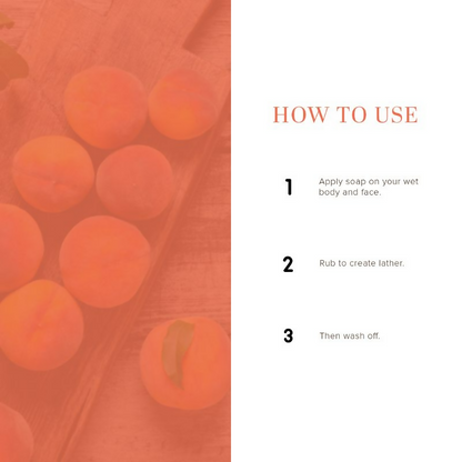 Khadi Natural Peach Handmade Soap