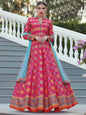 Partywear Designer Pink Heavy Soft Killer Silk Salwar Suit - Anbazaar